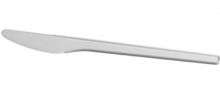Nůž bílý plastový 17cm 50ks