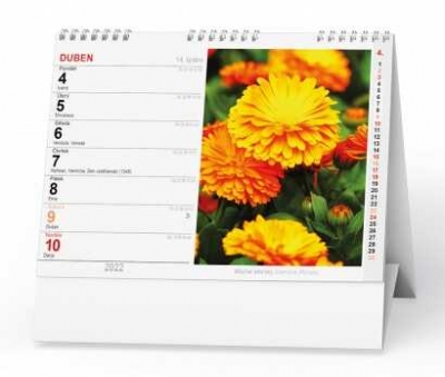 Stolní kalendář Květiny
